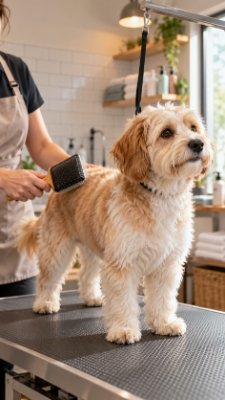 Photo used to make the Pet grooming example